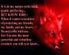 Wolf with quote