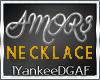 |bk| AM0R3 Necklace Plat