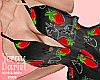 Strawberry Dress Black