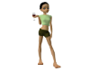 Pose upper class woman