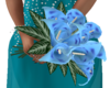 Aqua Bridesmaid Bouquet