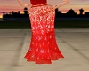 (F) Red Saree Skirt