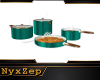 ! TEAL SAUCEPANS animate