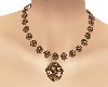 >Bronze Nouveau Necklace