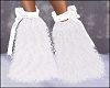 Layer White Fur Boots