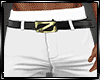 Belted Pants White