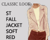 ST FALL JACKET SOFT RED