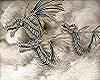 Three dragons riding