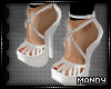 xMx:White Spiked Pumps