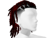 red n black locs