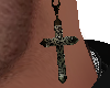 Engraved Cross Earrings