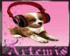 Animated Music Puppy