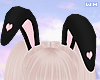 w. Bunny Ears Black