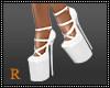 White Bimbo Heels