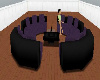 Black n Purple sofa set