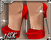 red mika shoes