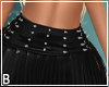 Black Spike Club Skirt