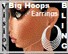 *V* 6 Big Hoops Earring
