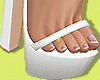 White Daisy Heels