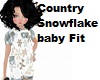 Girl Country Snowflake