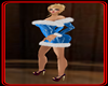 !  BLUE CHRISTMAS DRESS