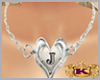 J Necklace Silver Heart