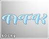 AFK Sign Blue
