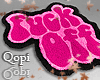 Deep Pink F*ck Off Rugs