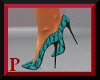 (P) PVC Teal Net Pumps