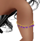 purple arm bracelet