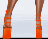 Shoe plataforma orange