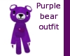 purple bear outfit