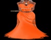 Orange Bridemaids Dress