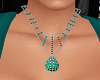 Silver Green Necklaces