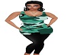 green camo black pants