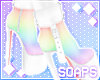 +Santa Boots Rainbow