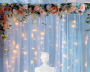 Blue backdrop bg