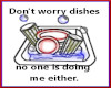 dishes sign