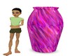 Large vase Animated Pink