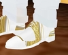 WHITE GOLD SHOE FOR TUX