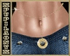 GOLD ANIMAT. BELLY CHAIN