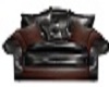 BLK/BRN Comfy Chair