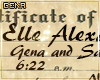 Elle's Birth Certificate