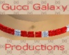 Red/Bling Belly Chain