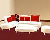 White and Red couch