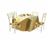 golden wedding table