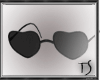 TS:Heart Glasses Black
