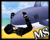 Shark plush -w/poses-
