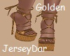 Golden Laced Heels