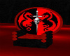 Blk & Red Dragon Throne